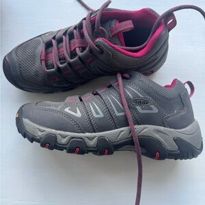 Keen Women's Charcoal and Fuchsia Hiking Shoes